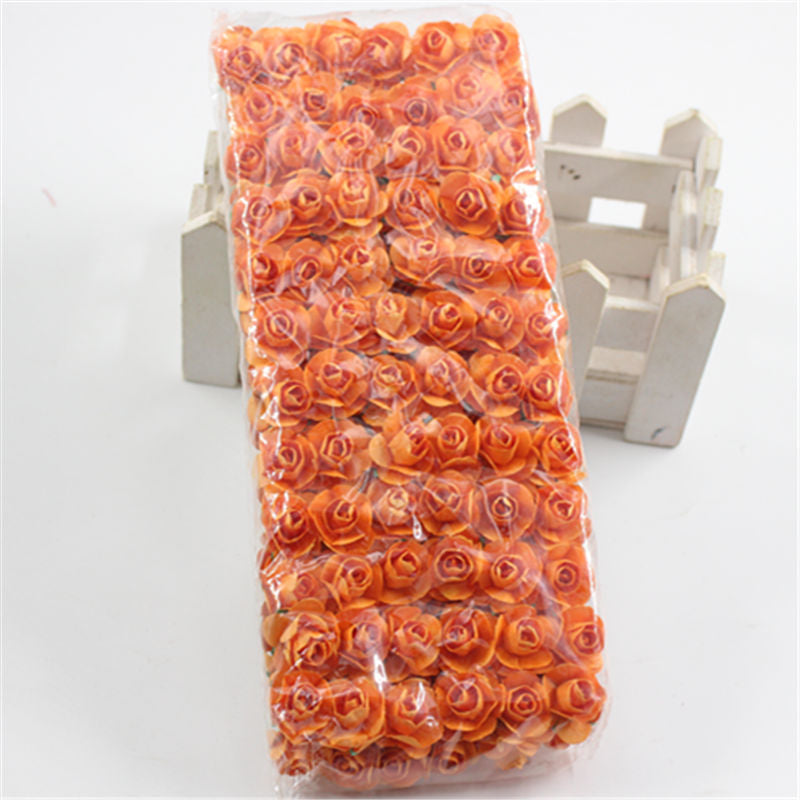 Artificial Flower Festive Home Gift Box Wedding Candy Box Decoration Orange 0 - Tophatter Daily Deals