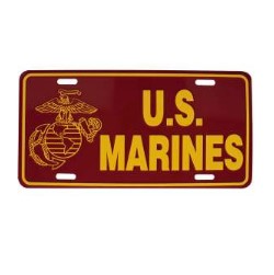 Rothco US Marines License Plate - Tophatter Daily Deals