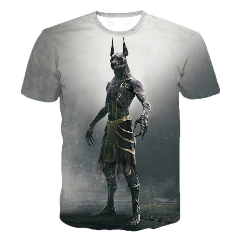 3D digital print short sleeve T-shirt 3color 0 - Tophatter Daily Deals