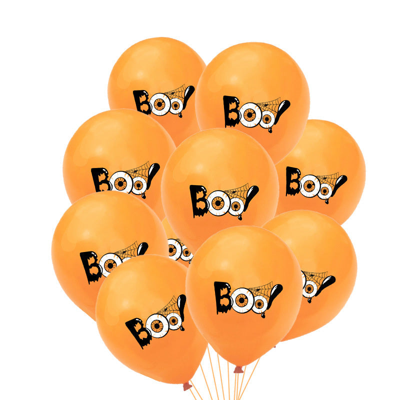 Halloween Balloons Garland Kit Halloween 2025 Party Decor Orange boo 3D Changing Face Moving Picture Frame - Tophatter Daily Deals