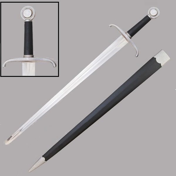 Royal Sentry Sword With Leather Scabbard - Tophatter's Army Products & Self Defense Collectible Weapons - Tophatter Daily Deals