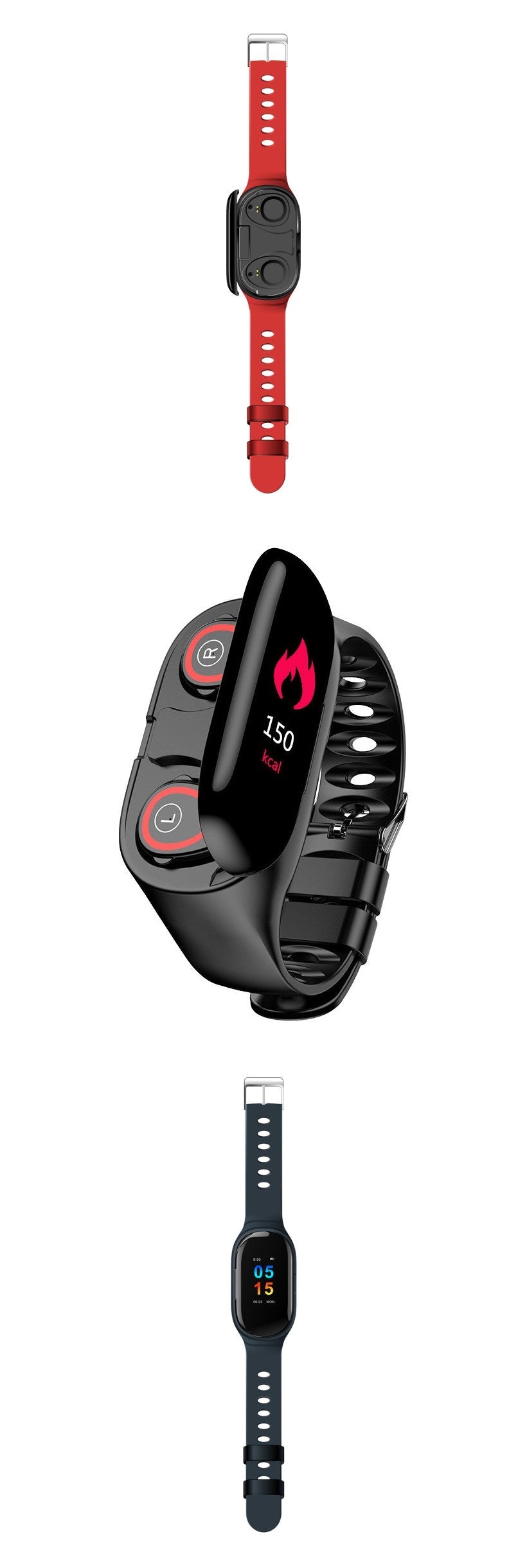 Bluetooth headset watch bracelet Set 0 - Tophatter Daily Deals