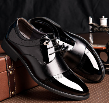 2021 spring new men's shoes business dress shoes fashion lace men's shoes shoes shoes Men's casual dress shoes - Tophatter Daily Deals
