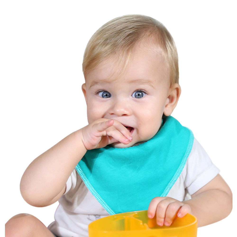 Baby solid color triangle scarf 0 - Tophatter Daily Deals