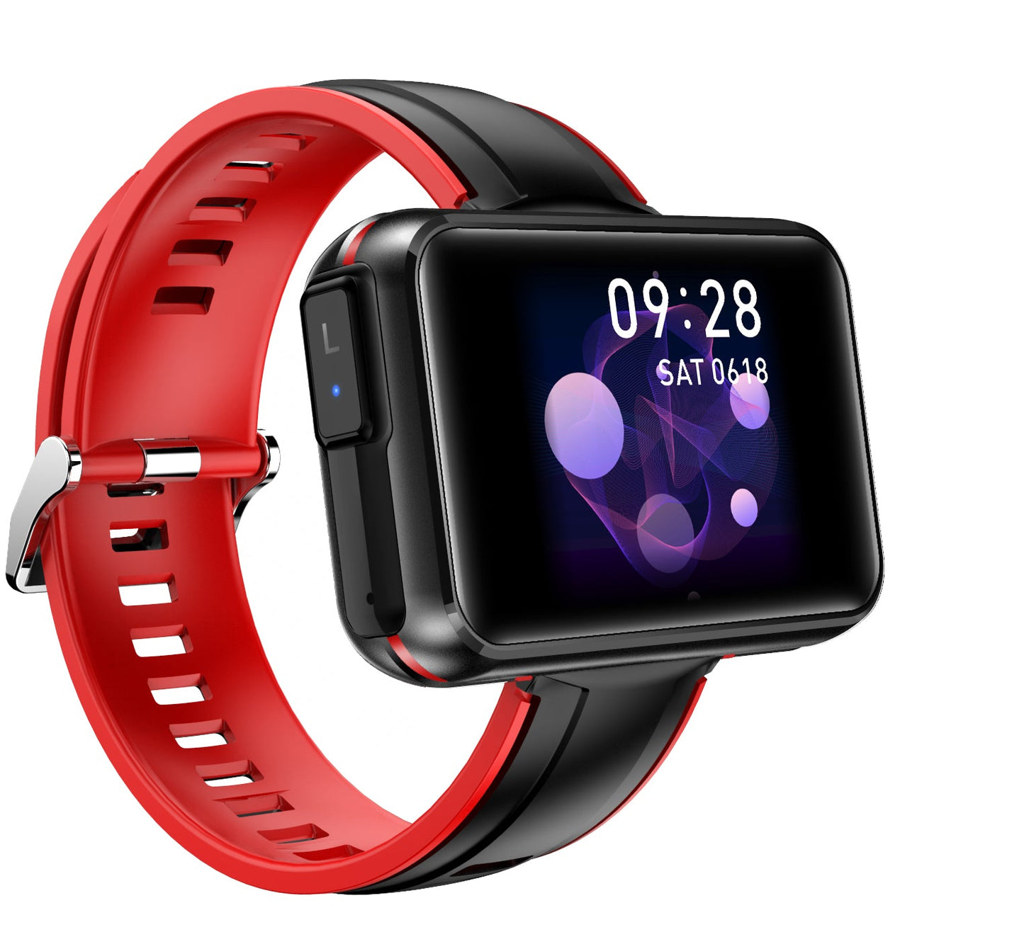 2 in 1 T91 Smart Watch Wireless Bluetooth Headset Red 0 - Tophatter Daily Deals