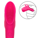 Neon Vibes The Nubby Vibe Pink Silicone Finger Teaser with 10 Functions and Rechargeable > Vibrators > Finger Vibrators - Tophatter Daily Deals