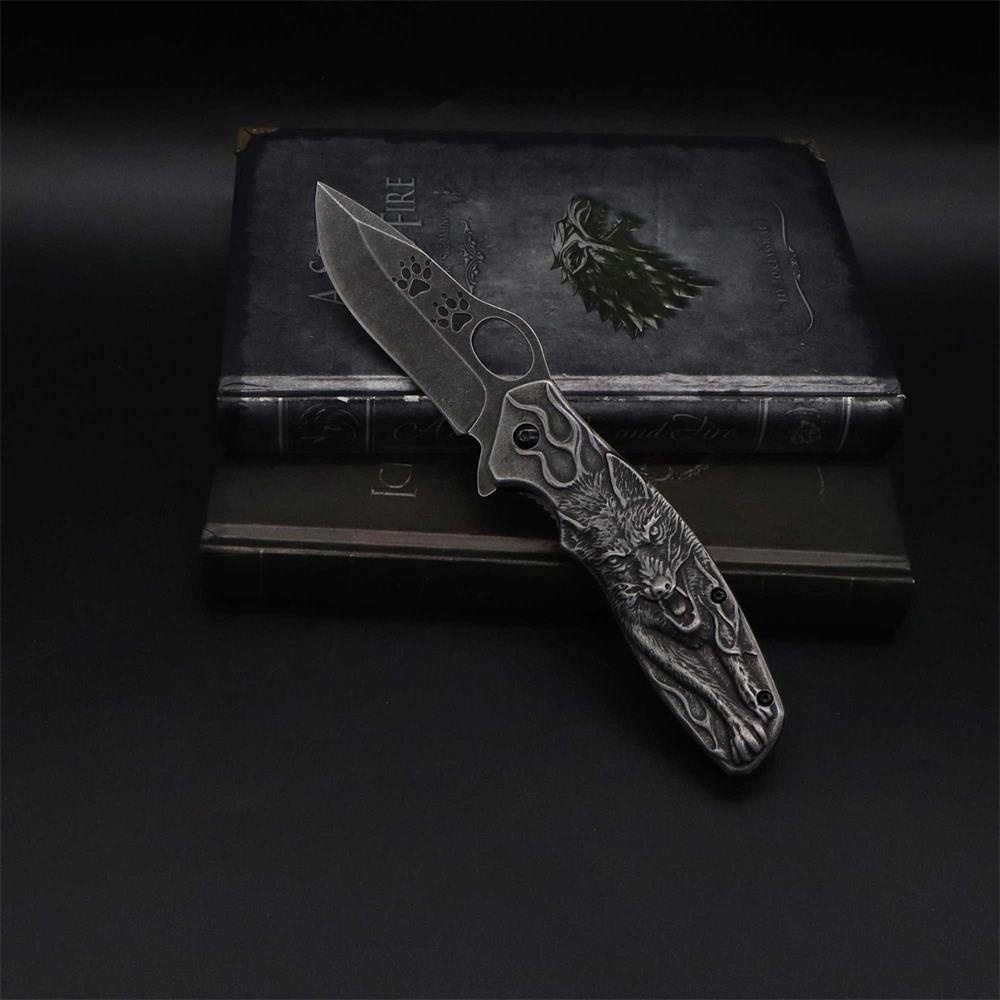 Lone Wolf Pocket Folding Knife - Tophatter Daily Deals