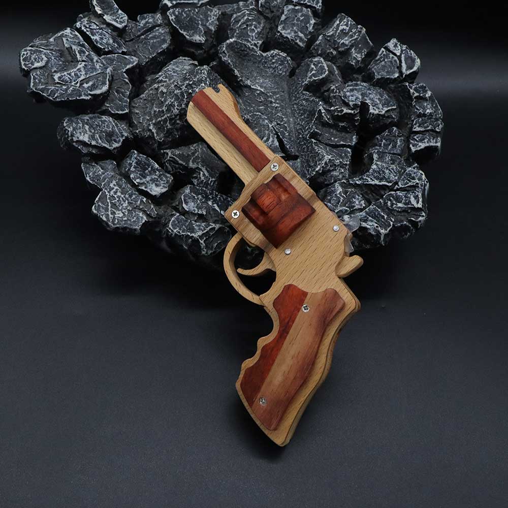 S&W 625 Revolver Rubber Band Gun Wooden Model - Tophatter Daily Deals
