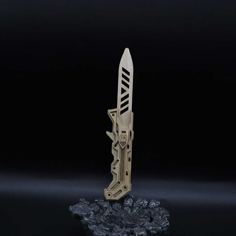 Wooden Ballistic Knife Model Kit 3D Puzzle - Tophatter Daily Deals