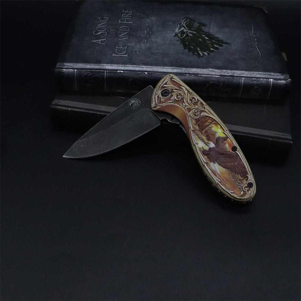 3D Sculpture Eagle Relief Folding Knife - Tophatter Daily Deals