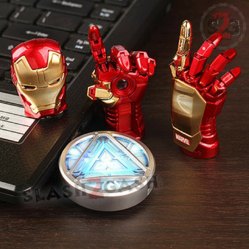 Iron Man USB Flash Drive 2.0 w/ LED Light-up Eyes 16gb Memory Stick USB Flash Drive - Tophatter Daily Deals