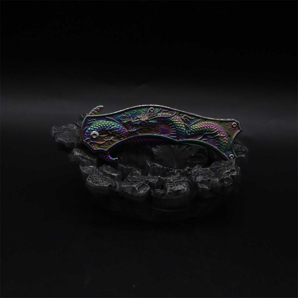 Chinese Dragon Totem Folding Knife - Tophatter Daily Deals