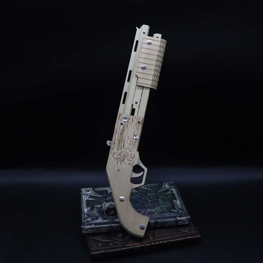 Wooden Mossberg Shotgun Rubber Band Gun Model Kit - Tophatter Daily Deals