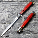 13" Big Boy Auto Italian Style Stiletto (MASSIVE KNIFE) Wood - Tophatter Daily Deals