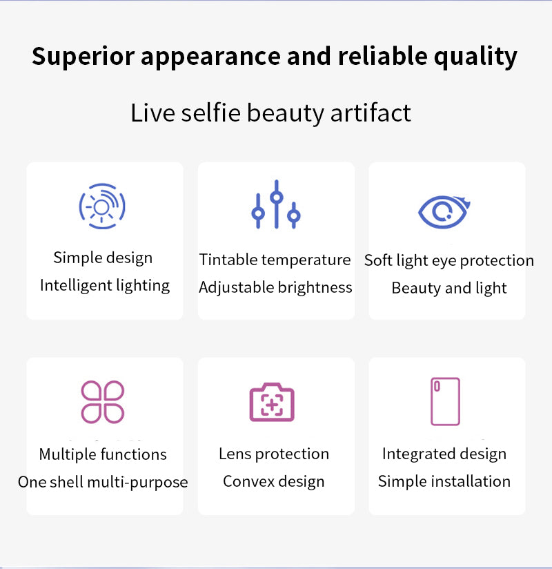Ring Selfie Flip Light iPhone Case - 3 Colors Phone Cases - Tophatter Daily Deals