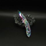 Fantastic Flame Shape Folding Knife - Tophatter Daily Deals