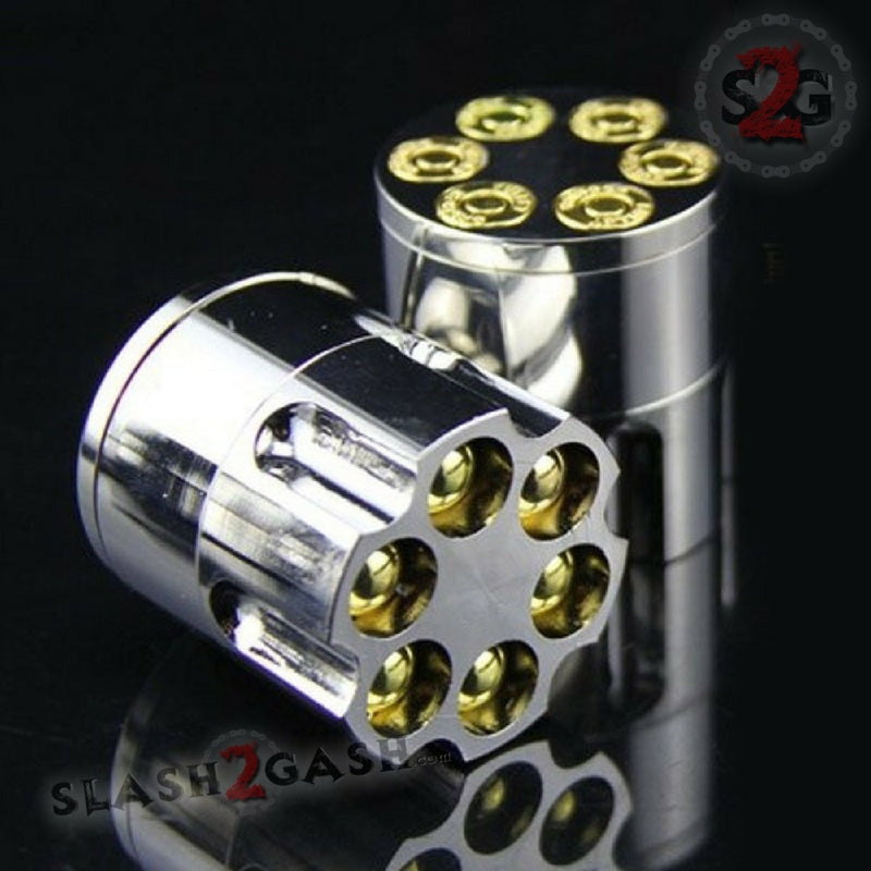 Revolver Bullet Herb Grinder Tobacco Mill - Small 1.6 Inch 3 piece Smoking Accessories - Tophatter Daily Deals