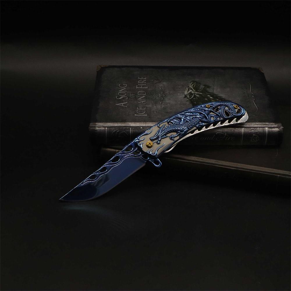 3D Western Dragon Folding Knife - Tophatter Daily Deals