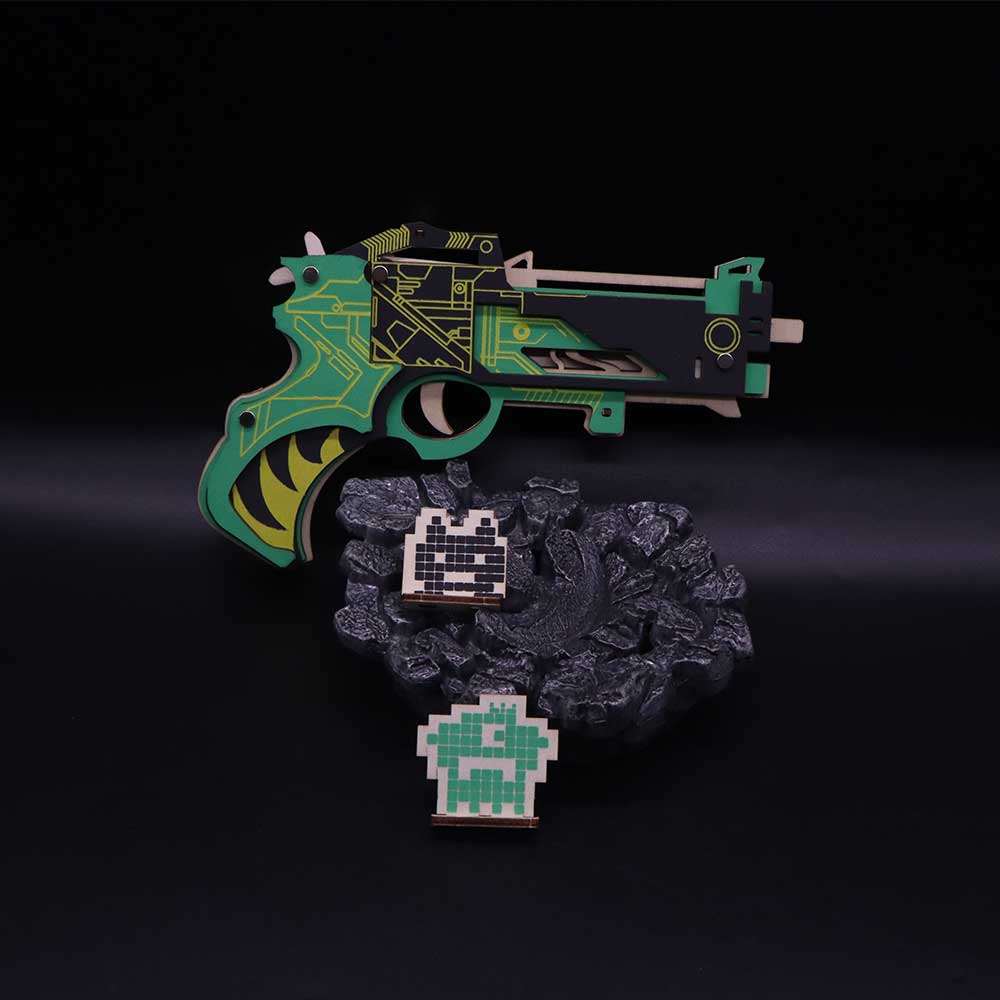 Hunting Gun 3D Rubber Band Gun Wooden Model Kit - Tophatter Daily Deals