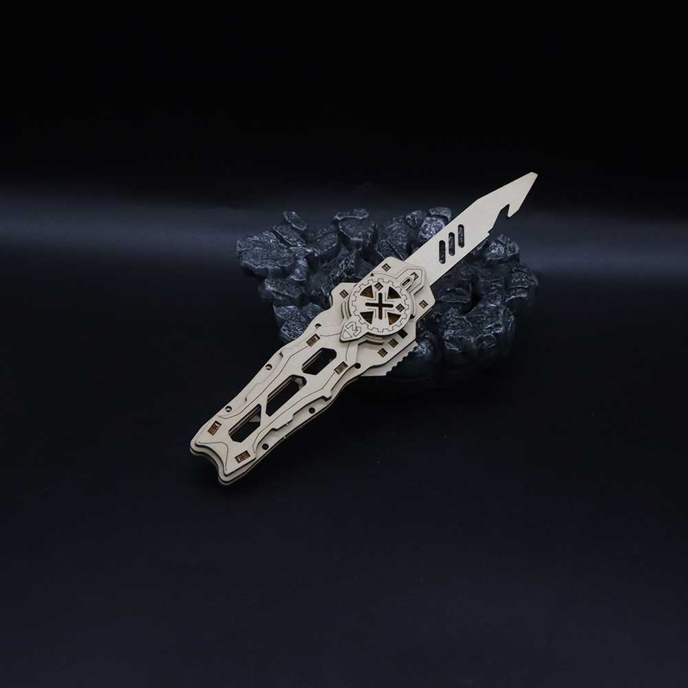 Wooden Switchblade Model Kit Wood knife - Tophatter Daily Deals