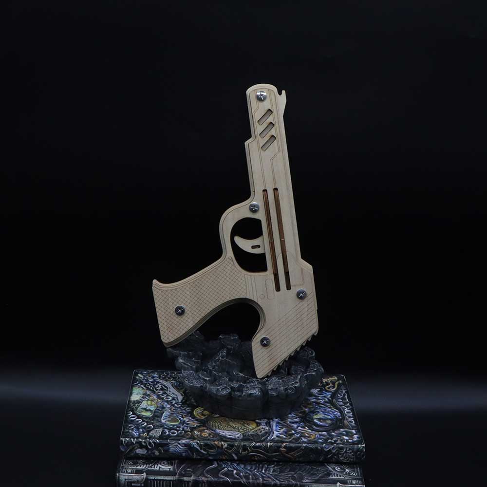 DIY 3D Semi-auto Rubber Band Pistol Model Kit - Tophatter Daily Deals