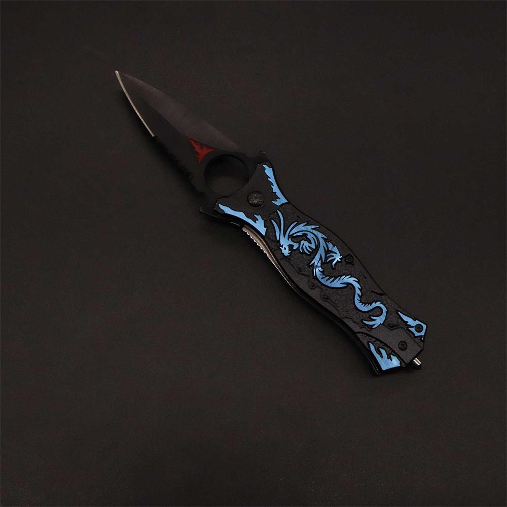 Dragon Totem Skeleton Folding Knife - Tophatter Daily Deals