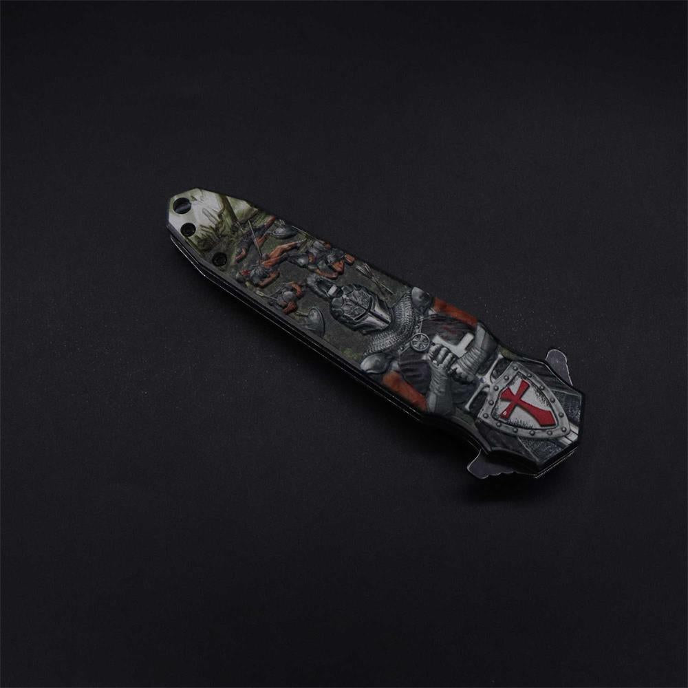 Crusades Knife Knights Templar Folding Knife - Tophatter Daily Deals