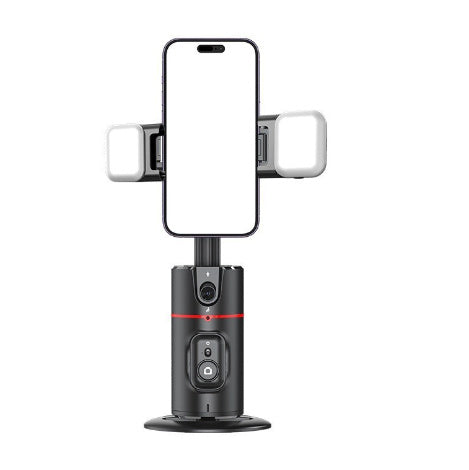 360 Degree Intelligent AI Facial Recognition Tracking And Tracking Stabilizer P02 black dual lights 0 - Tophatter Daily Deals