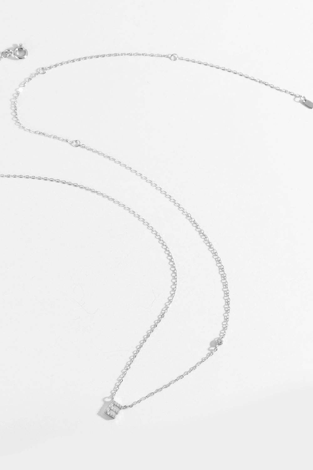 A To F Zircon 925 Sterling Silver Necklace Necklaces - Tophatter Daily Deals