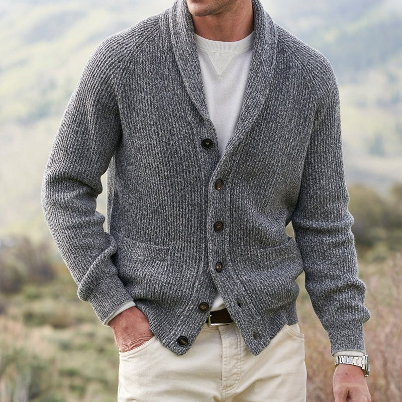 Soft Men’s Shawl Lapel Cardigan – Slim Knit, Layering 3D Changing Face Moving Picture Frame - Tophatter Daily Deals