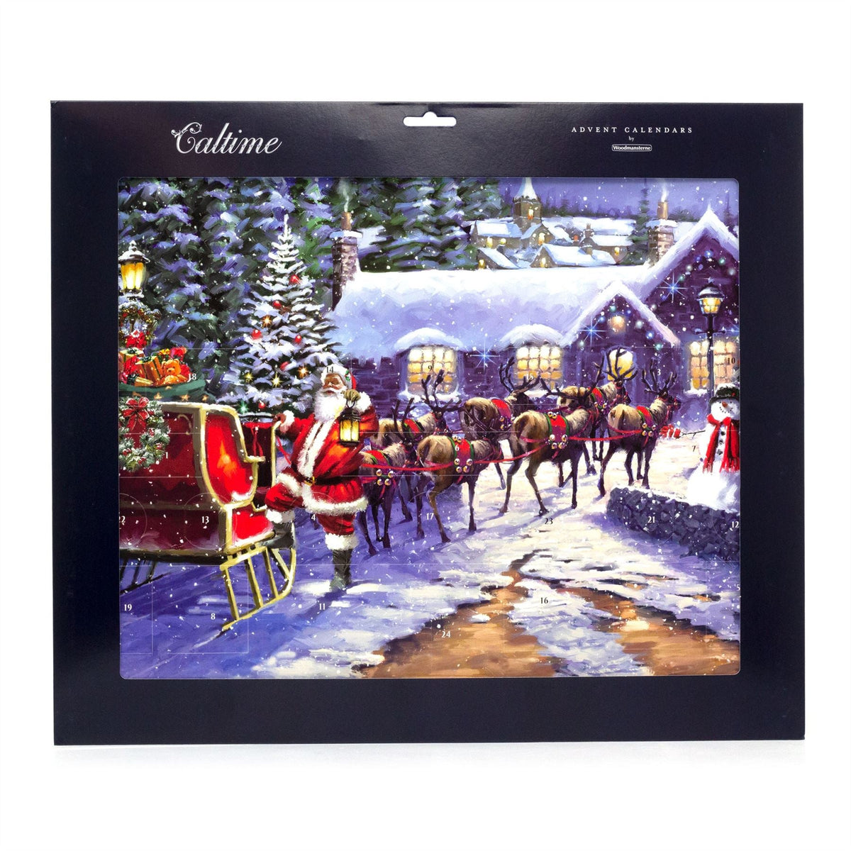 Christmas Eve Christmas Advent Calendar | Santa Picture Advent Calendar 46x37cm Advent Calendar - Tophatter Daily Deals
