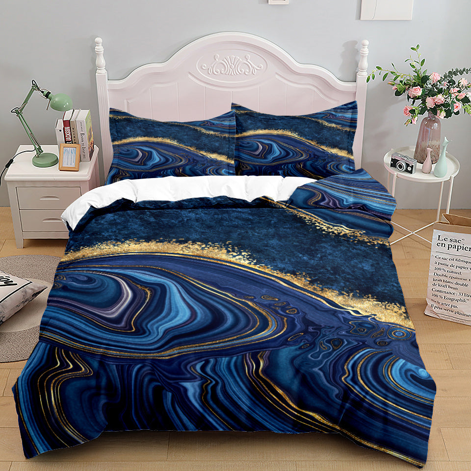 Bedding Home Textile Quilt Cover Three Piece Set E 0 - Tophatter Daily Deals