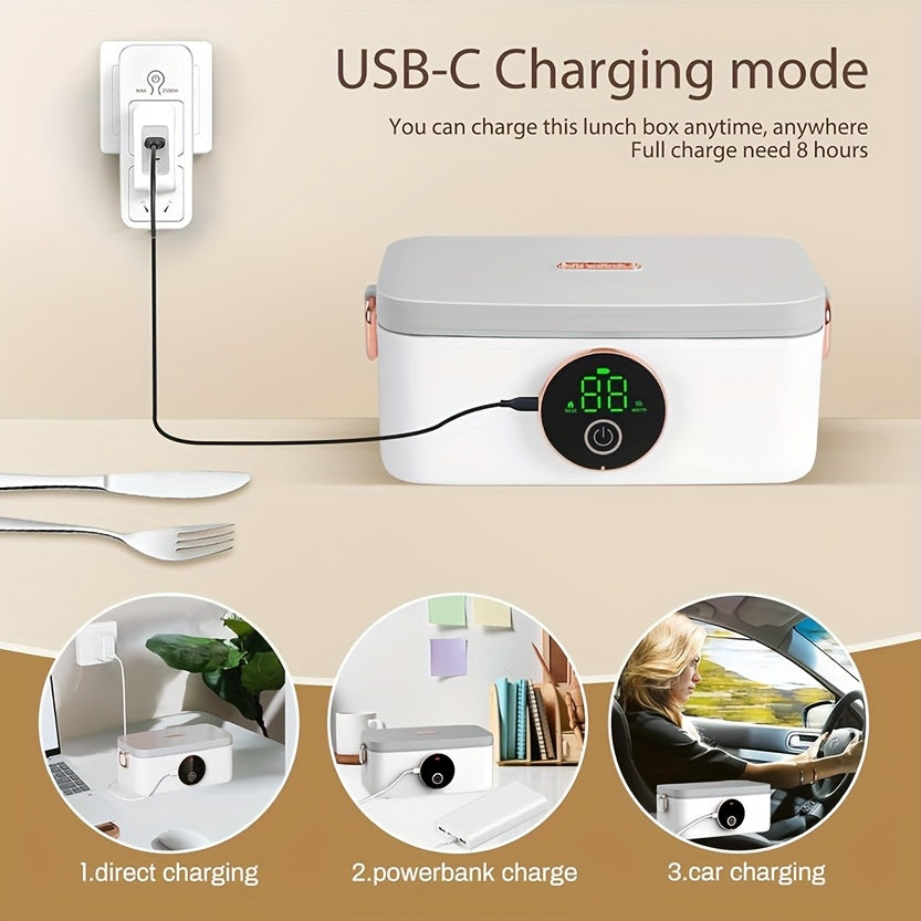 Electric Self-Heating Lunch Box Appliances > Kitchen Appliances > Food Warmers & Chafing Dishes - Tophatter Daily Deals
