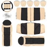 14-Pieces: Universal Auto Seat Cover Set Automotive - Tophatter Daily Deals