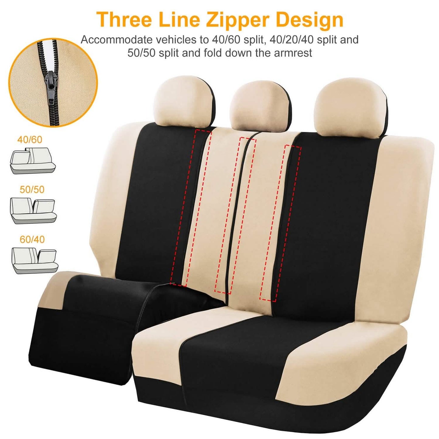 14-Pieces: Universal Auto Seat Cover Set Automotive - Tophatter Daily Deals