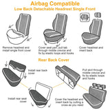 14-Pieces: Universal Auto Seat Cover Set Automotive - Tophatter Daily Deals