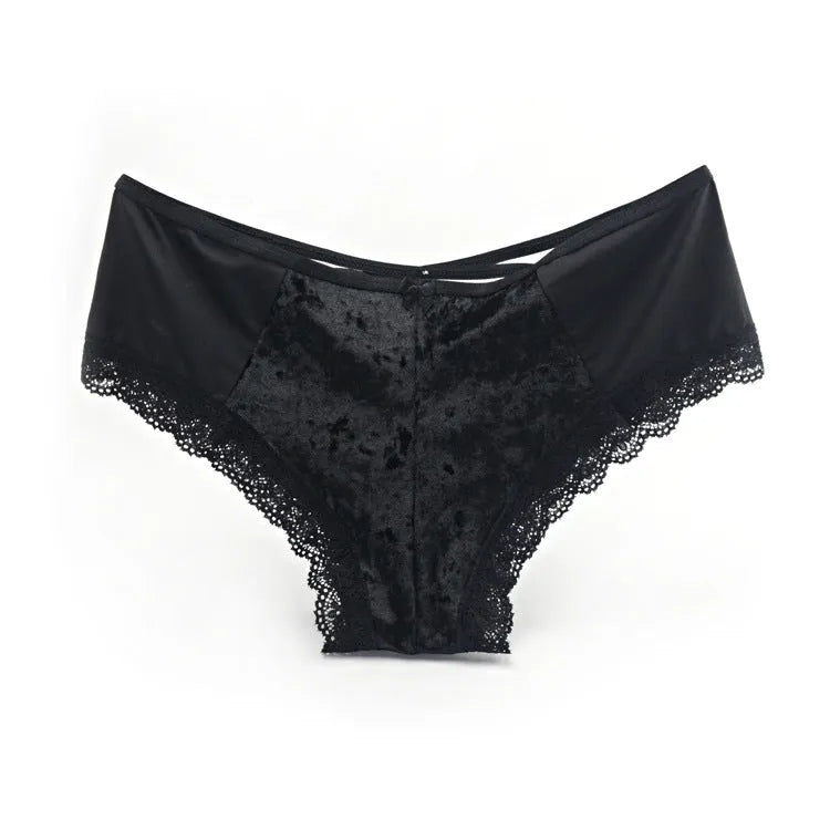 Luxurious Comfort Women's Lace Panties Black Underwear - Tophatter Daily Deals