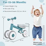 Baby Balance Bike - Toddler Walker Training Bicycle with Adjustable Seat Baby & Toddler - Tophatter Daily Deals