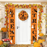 Halloween Door Banner Couplets Outdoor Black Red Decor 3D Changing Face Moving Picture Frame - Tophatter Daily Deals