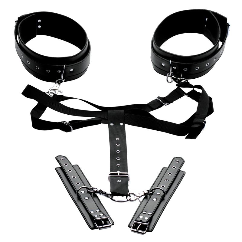 Master Series Acquire Thigh Harness and Wrist Cuffs – Restraint Set > Bondage Gear > Restraints - Tophatter Daily Deals