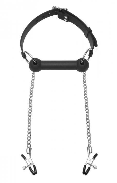 Equine Silicone Bit Gag With Nipple Clamps For Playful Restraint And Pleasure > Bondage Gear > Gags and Bits - Tophatter Daily Deals