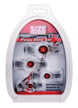 Size Matters Endurance Set With Four Stretchable Sizes – Penis Ring Set > Cock Ring > Sets - Tophatter Daily Deals