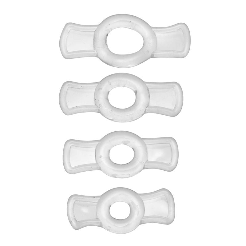 Size Matters Endurance Set With Four Stretchable Sizes – Penis Ring Set > Cock Ring > Sets - Tophatter Daily Deals