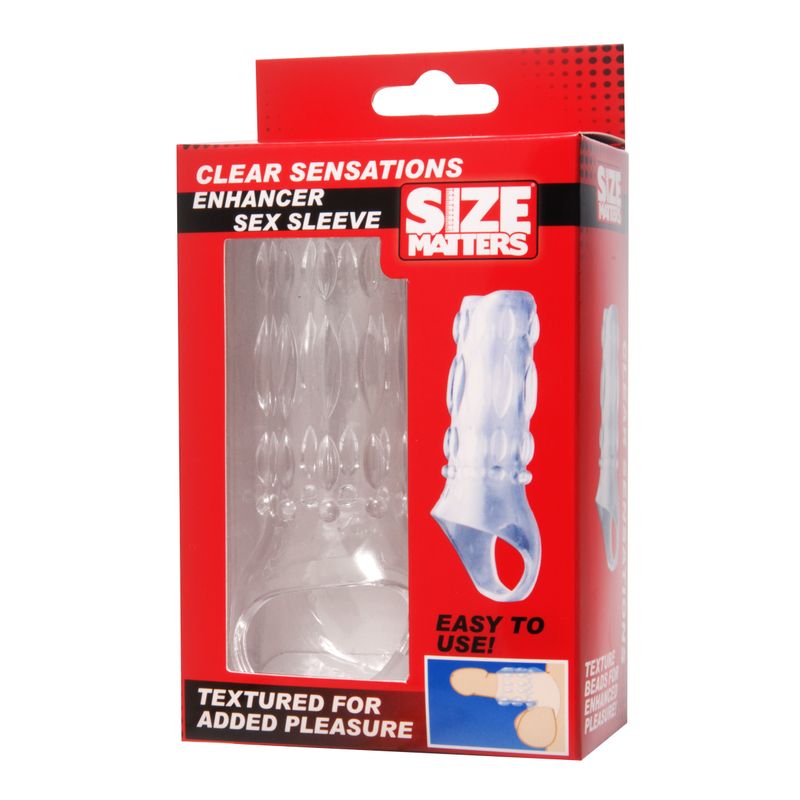 Clear Sensations Enhancer Sex Sleeve 4.5 Inch Length > Sex Toys For Men > Penis Sleeves - Tophatter Daily Deals