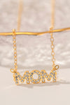 MOM Stainless Steel Necklace Gold One Size Necklaces - Tophatter Daily Deals