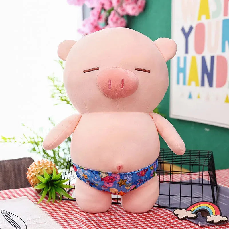 Kawaii Beach Pig Plush Toy Dark blue 40cm Humidifier - Tophatter Daily Deals