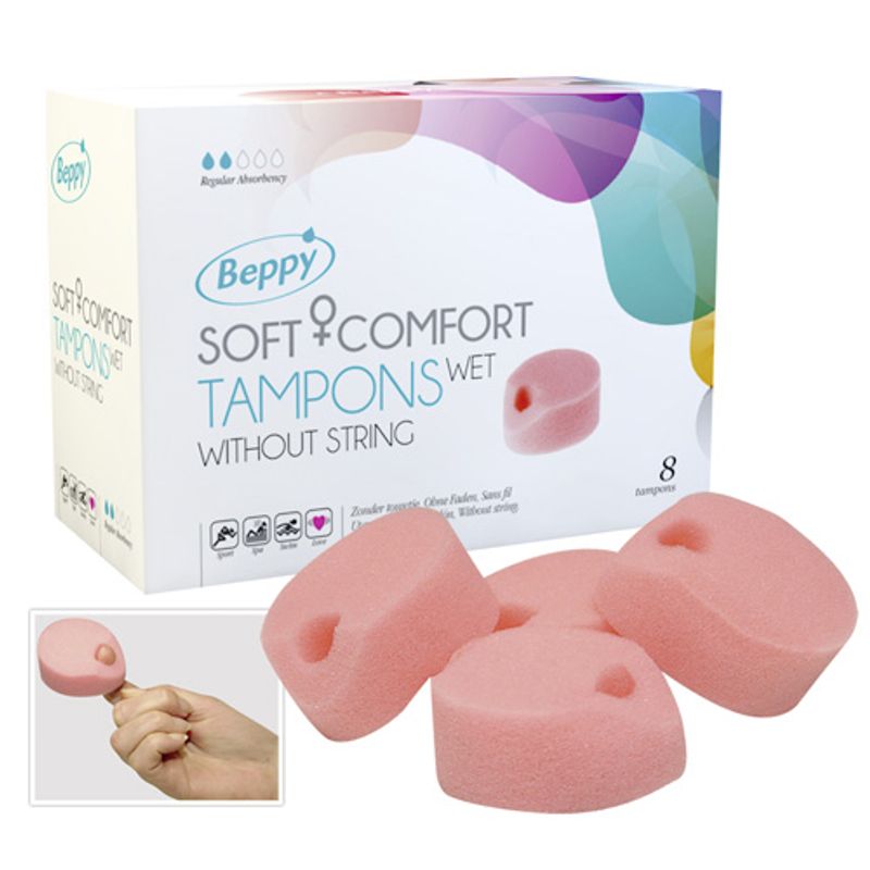 Joy Division Soft+Comfort Wet (8 Pieces) – Cordless Hygienic Sponges > Essentials > Menstrual Products - Tophatter Daily Deals