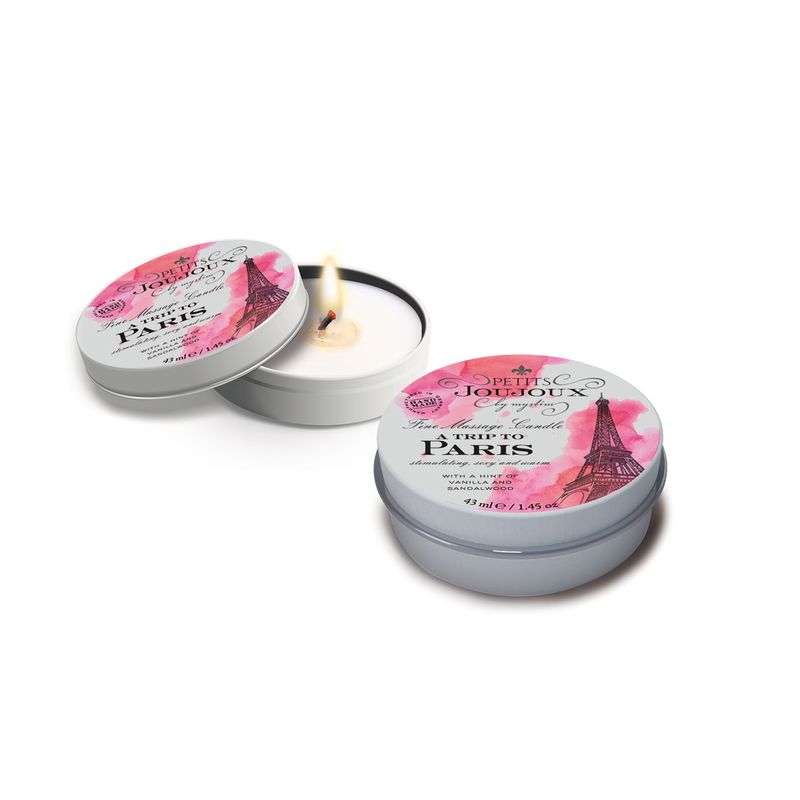 Petits JouJoux Massage Candle Paris 43ml Vanilla and Sandalwood Scent > Candles > Massage - Tophatter Daily Deals