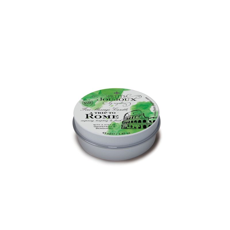 Petits JouJoux Massage Candle Rome 43ml Grapefruit and Bergamot Scented > Candles > Massage - Tophatter Daily Deals