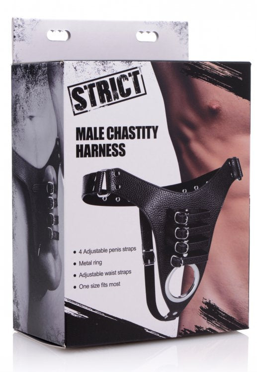 Male Chastity Harness for BDSM Control and Pleasure > Bondage Gear > Male Chastity - Tophatter Daily Deals